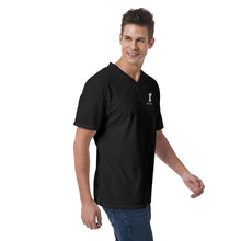 Load image into Gallery viewer, All-Over Print Men's V-Neck T-Shirt - Black