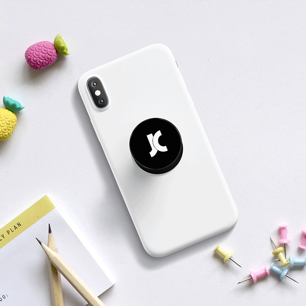 JC Logo Black Phone Holder Attachment